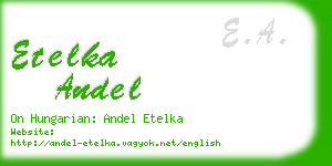 etelka andel business card